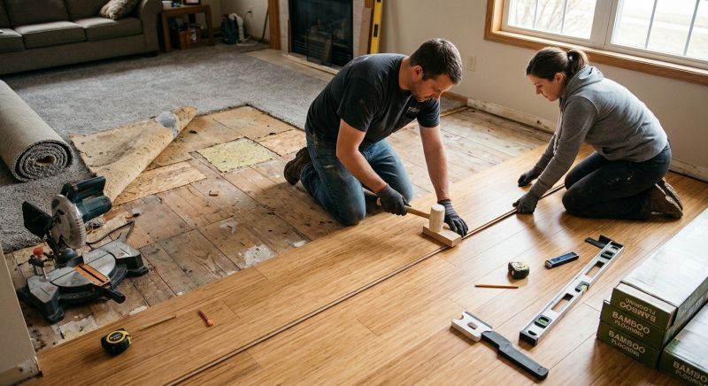 Bamboo Flooring Installation in Howard County, MD