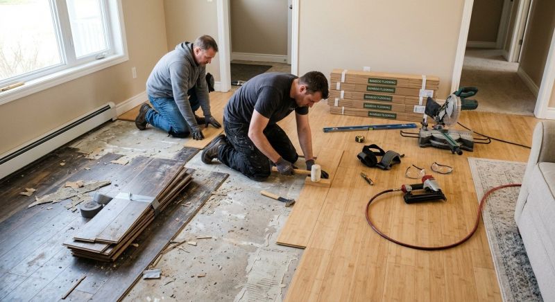 Bamboo Flooring Installation in Howard County, MD