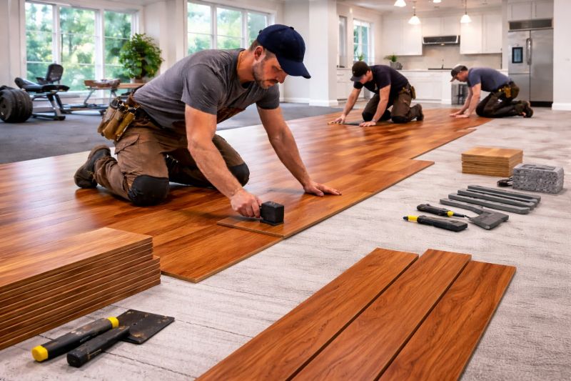 Cherry Floor Installation in Ellicott City, MD