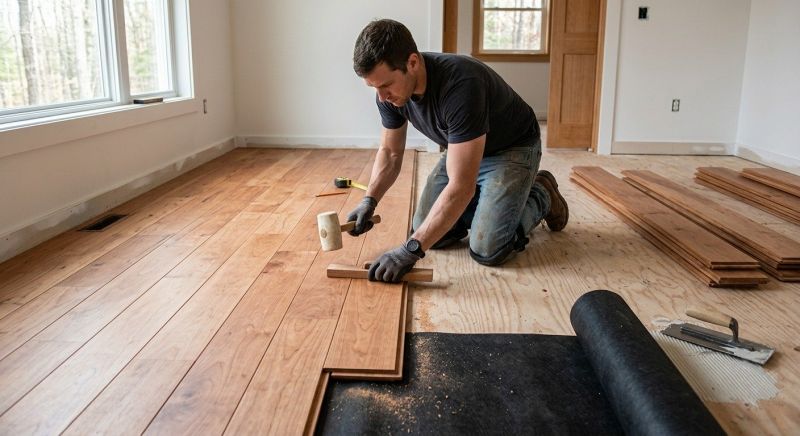 Cherry Floor Installation in Glen Burnie, MD