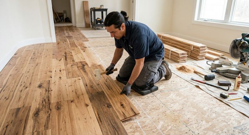 Hickory Floor Installation in Howard County, MD