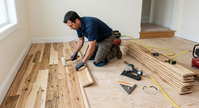 Hickory Floor Installation in Howard County, MD