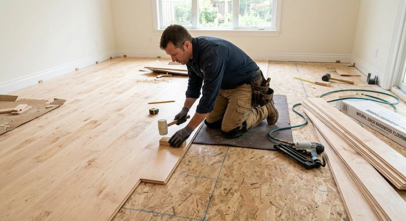 Maple Flooring Installation in Takoma Park, MD
