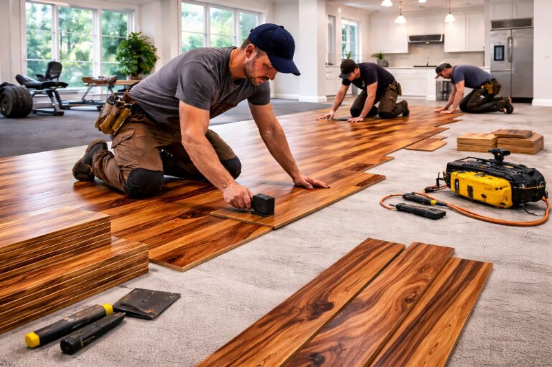 Teak Flooring Installation in Howard County, MD