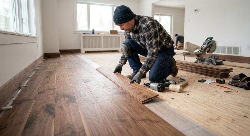 Walnut Flooring Installation in Howard County, MD