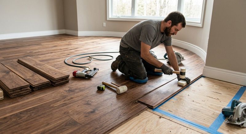 Walnut Flooring Installation in Howard County, MD