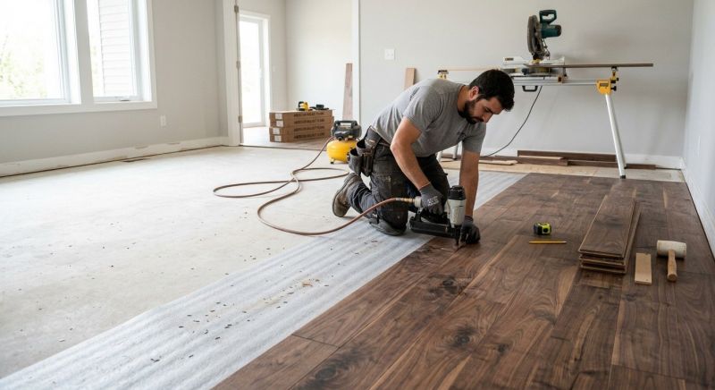 Walnut Flooring Installation in Howard County, MD