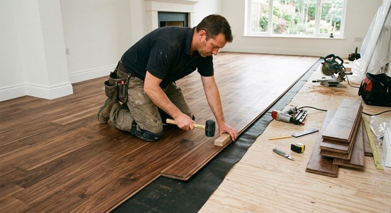 Walnut Flooring Installation in Howard County, MD