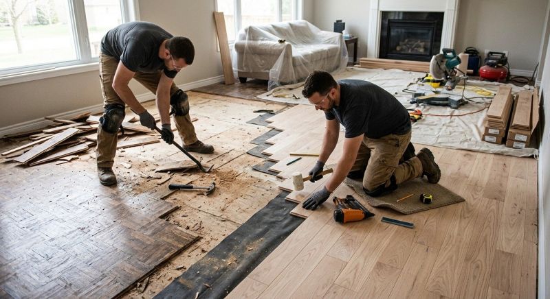 Wood Floor Replacement in Columbia, MD