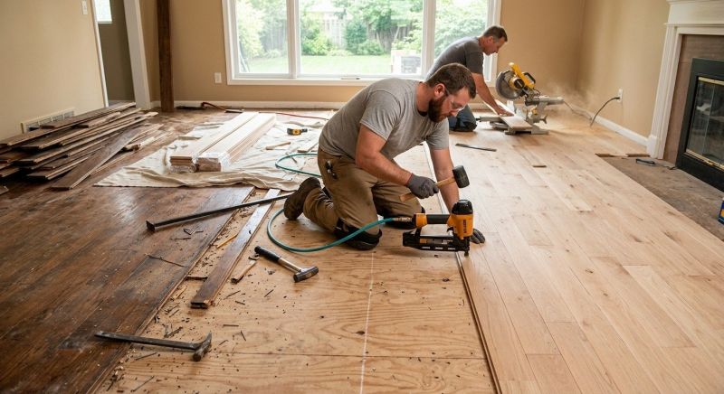 Wood Floor Replacement in Sykesville, MD